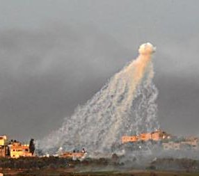 white phosphorus grenade explosion